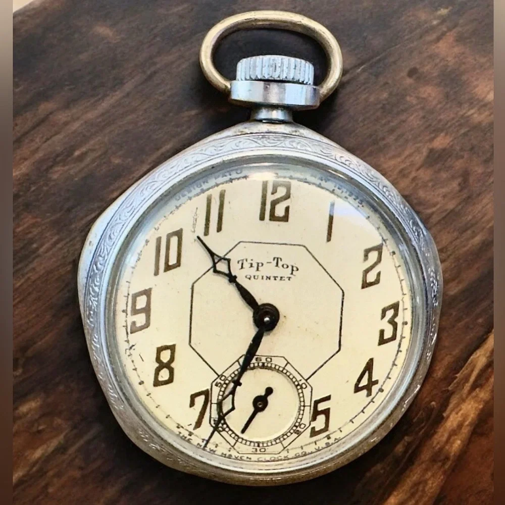 Antique 1925 Tip-Top Mechanical Pocket Watch